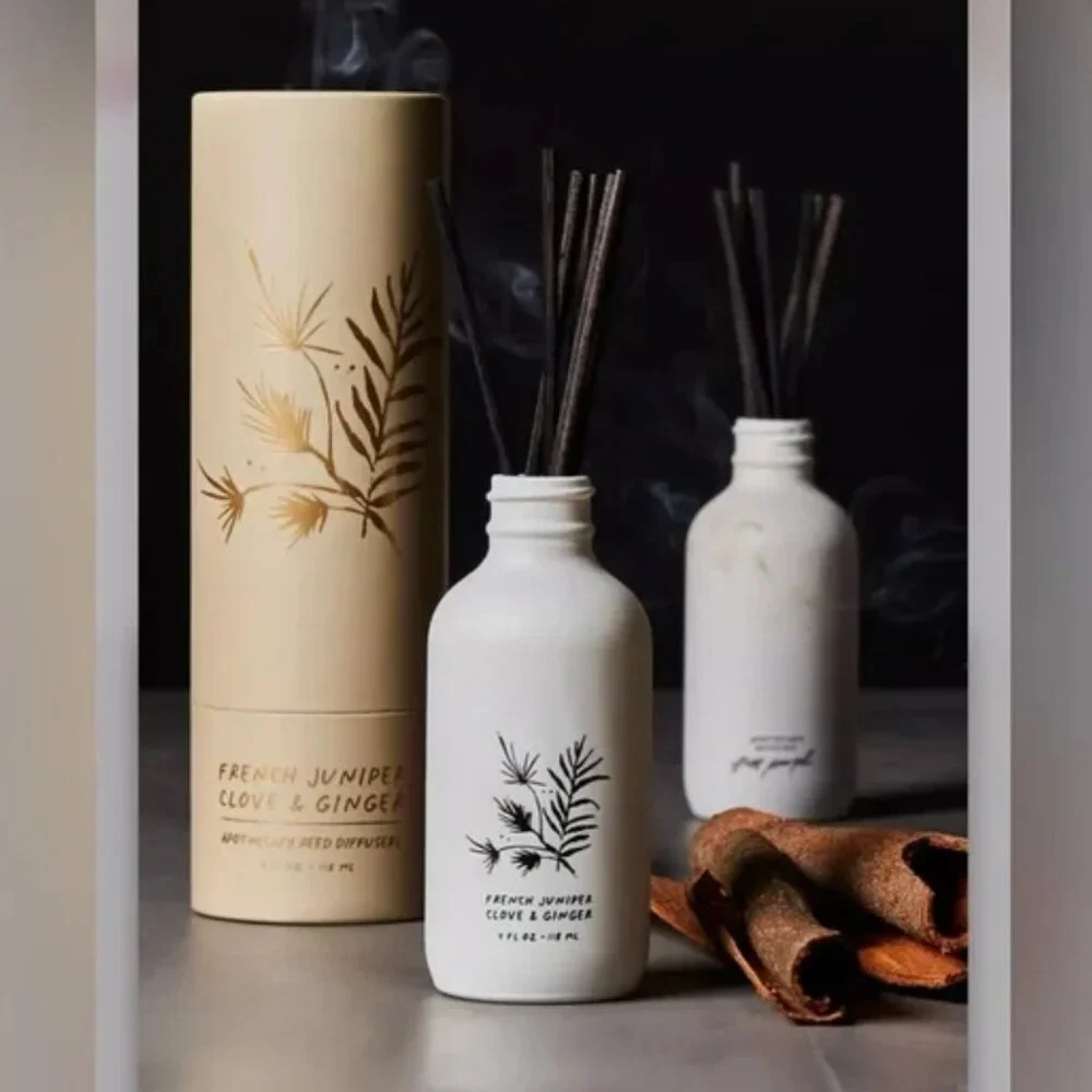 NIB Free People Apothecary Reed Diffuser in French Juniper, Clove & Ginger